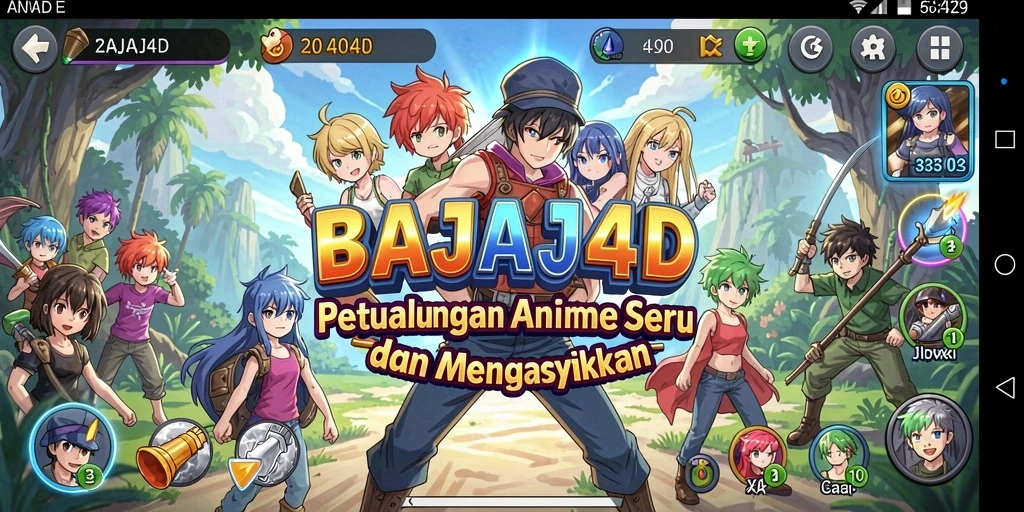 Tampilan gameplay menakjubkan dari BAJAJ4D dengan karakter Anime terkenal.