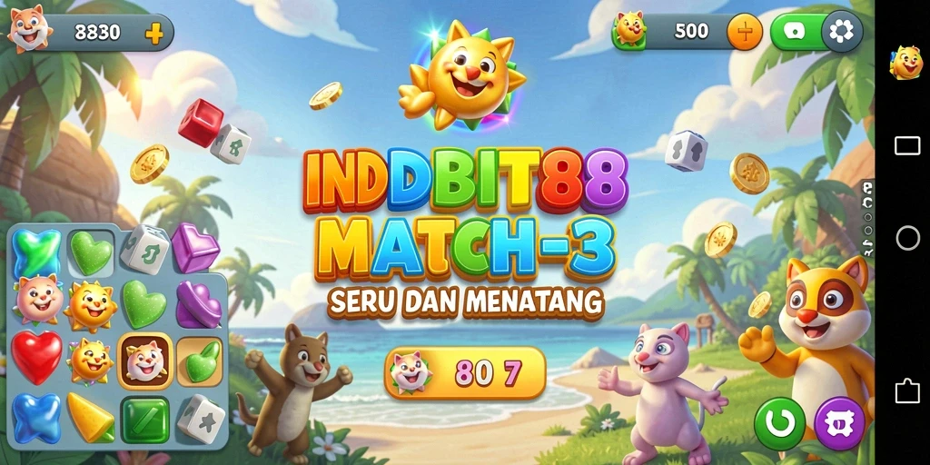 Tampilan gameplay seru dari INDOBIT88 yang memukau.