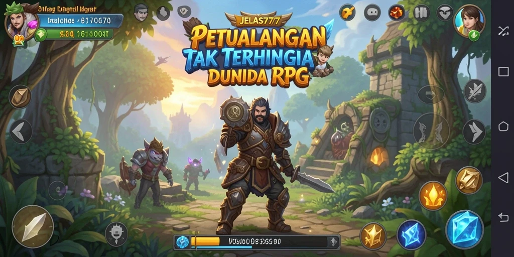 Gambaran gameplay menarik dari JELAS777 yang menampilkan karakter beraksi.
