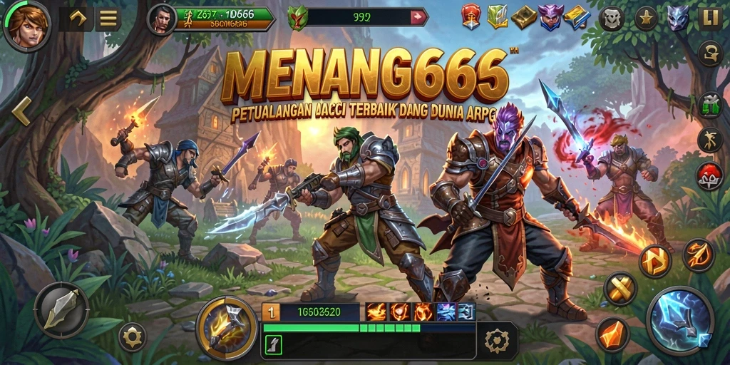 Tangkapan layar gameplay MENANG666, menampilkan aksi pertempuran yang mendebarkan.