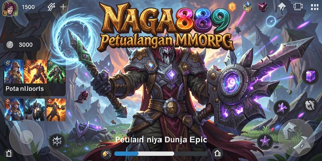 Tampilan gameplay menarik dalam game MMORPG NAGA889 dengan aksi seru.