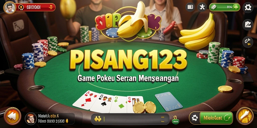 Tangkapan layar utama PISANG123 menampilkan aksi permainan Poker yang menegangkan.