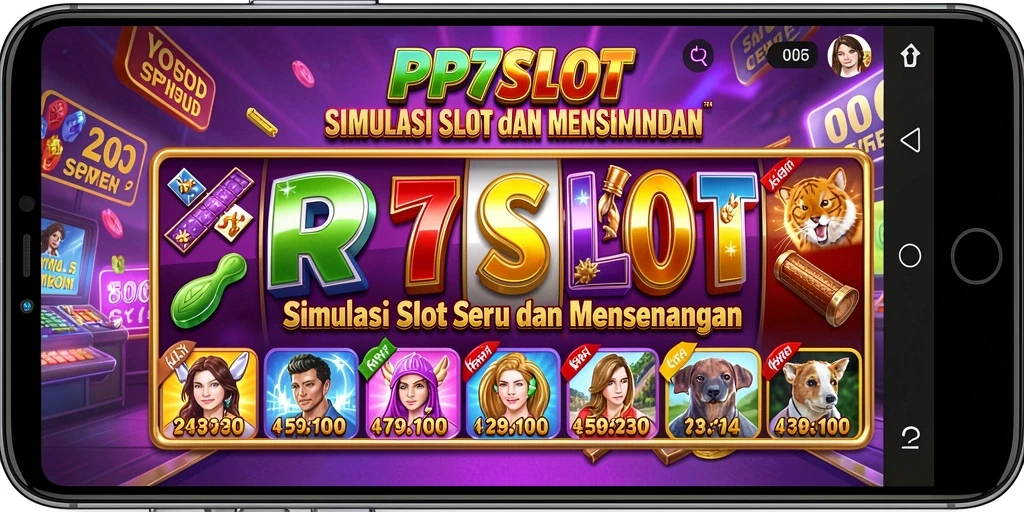 Screenshot utama PP7SLOT menampilkan gameplay slot yang seru dan memikat.