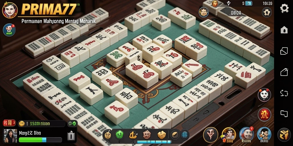 Gameplay seru dan menantang dari PRIMA77 di layar ponsel.