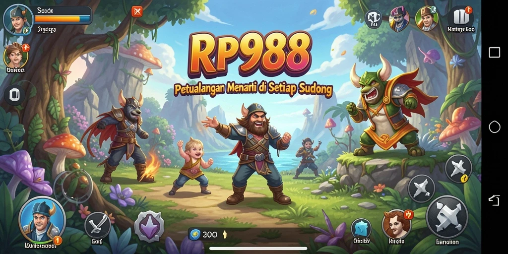 Tampilan gameplay RP888 yang memikat di dunia petualangan.