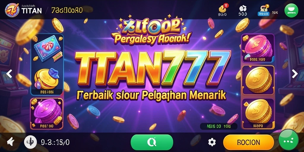 Tampilan gameplay menarik dari TITAN777 yang memikat pemain.