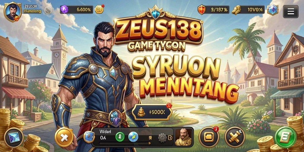 Screenshot gameplay ZEUS138 menampilkan pengelolaan bisnis Tycoon yang menarik.